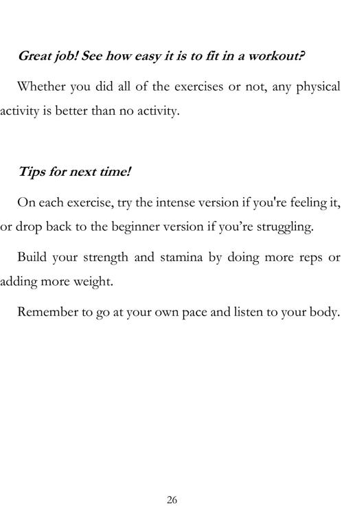 WORKOUT MOVES Try the 10-Minute Home Workout and Boost Your Activity Level Strength Training Book - photo 26