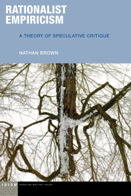 Nathan Brown - Rationalist Empiricism