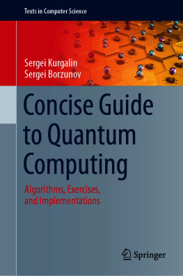 Sergei Kurgalin Algorithms, Exercises, and Implementations