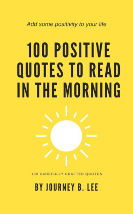 Lee - 100 Positive Quotes To Read In The Morning