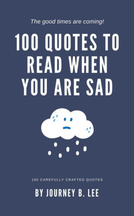 Lee - 100 Quotes To Read When You Are Sad