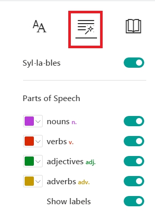 Grammar Option also identifies Parts of speech like nouns verbs adjectives - photo 4