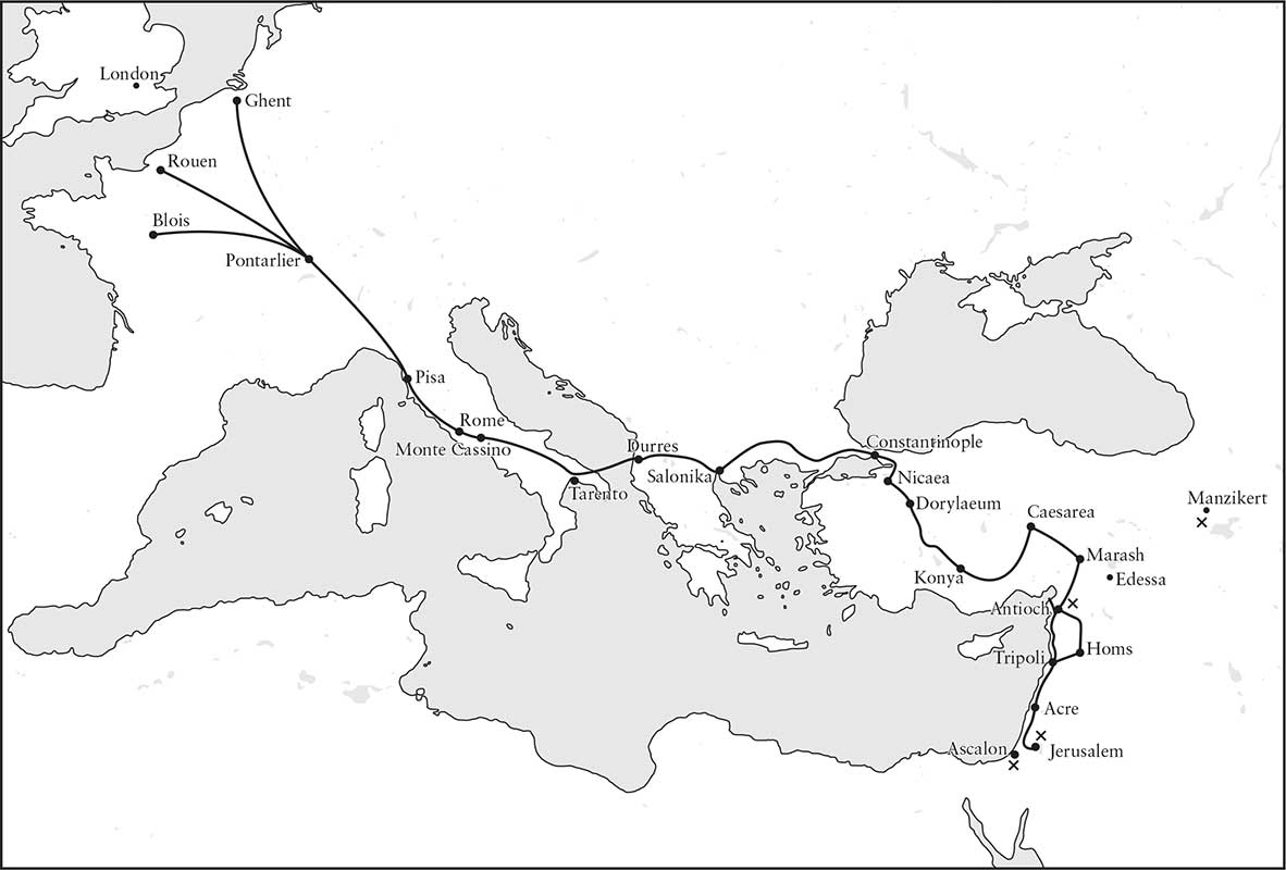 Robert Curthoses route to Jerusalem during the First Crusade Descent of - photo 5