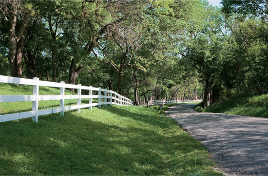 Fence-lined road between Waring and Welfare The South Llano River - photo 1