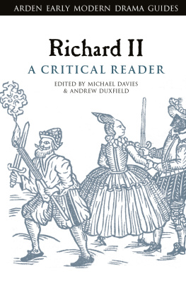 Andrew Duxfield - Richard II: A Critical Reader