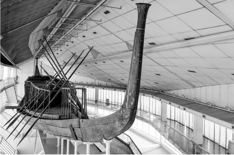 The reconstructed 4500-year-old solar ship of Khufu now in a museum next to - photo 8