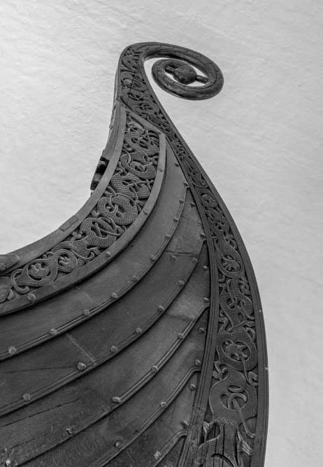 The prow of the early-ninth-century Oseberg ship from the Viking Museum Oslo - photo 10