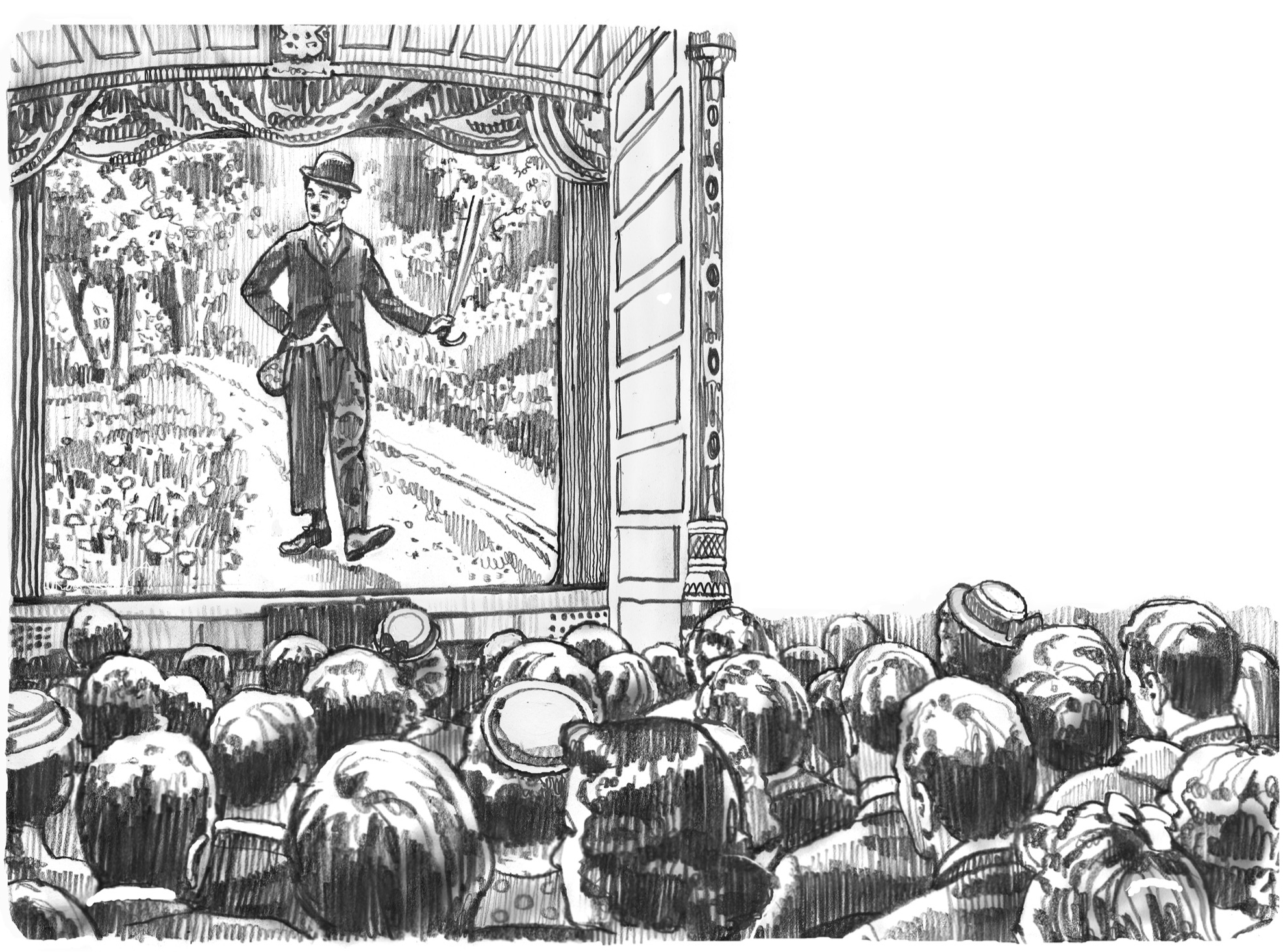 Who Was Charlie Chaplin In the early 1900s movie theaters across America - photo 4