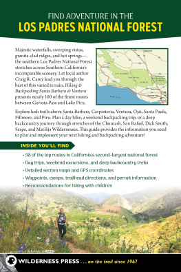 Craig R. Carey Hiking & Backpacking Santa Barbara & Ventura