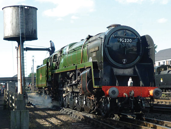 In the guise of 92220 Evening Star at Loughborough is BS 9F 2-10-0 No92214 a - photo 5