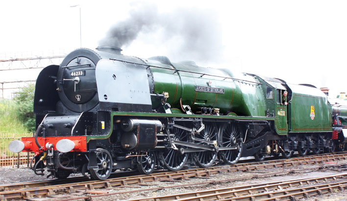 The classic LMS Duchess makes a visit to the Tyseley summer open day as a guest - photo 6