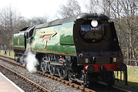 BR No 34092 West Country Pacific City of Wells at Rawtenstall the northern - photo 8