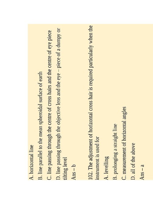 Civil Engineering Surveying MCQ Mcq On Theodolite Survey - photo 35