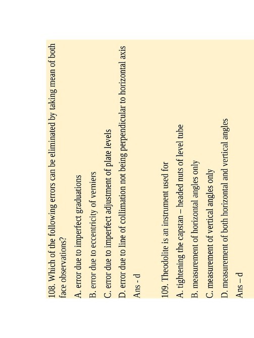 Civil Engineering Surveying MCQ Mcq On Theodolite Survey - photo 47
