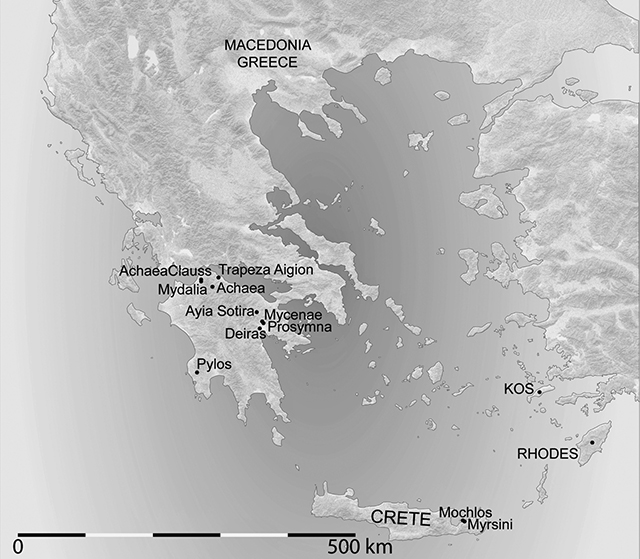 FIG 11 Map of Greece showing regions and sites discussed in the volume drawn - photo 3