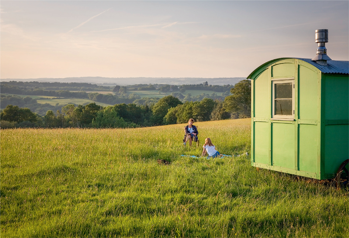 My younger daughter Molly and I having a picnic in one of the Perch Hill - photo 9