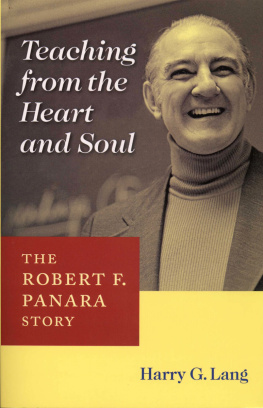 Harry G. Lang - Teaching from the Heart and Soul