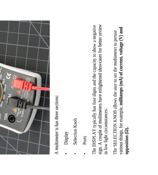 Types Of Digital Multimeters The Basics Of Digital Multimeters Digital Multimeter Price - photo 6