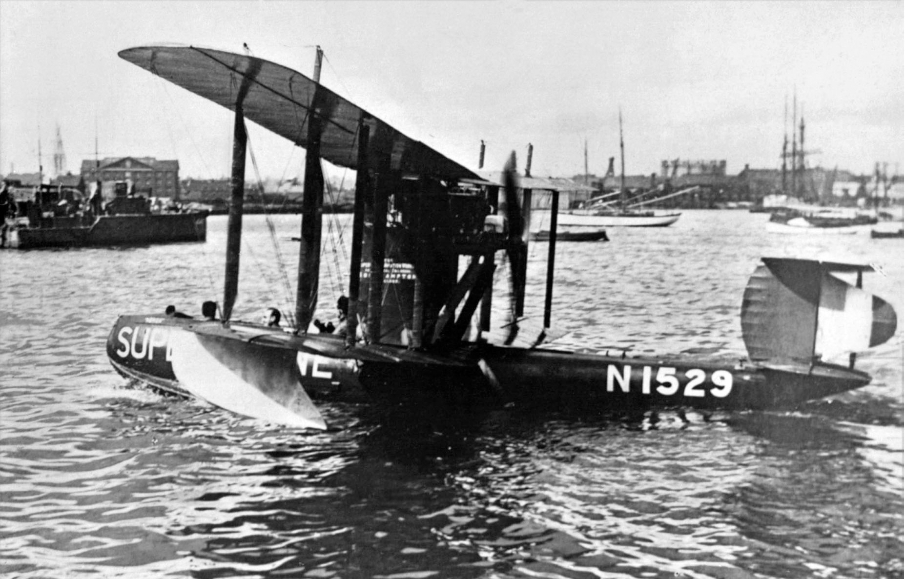 Supermarine re-built the AD Flying Boat as a Type C Channel Flying Boat with - photo 6