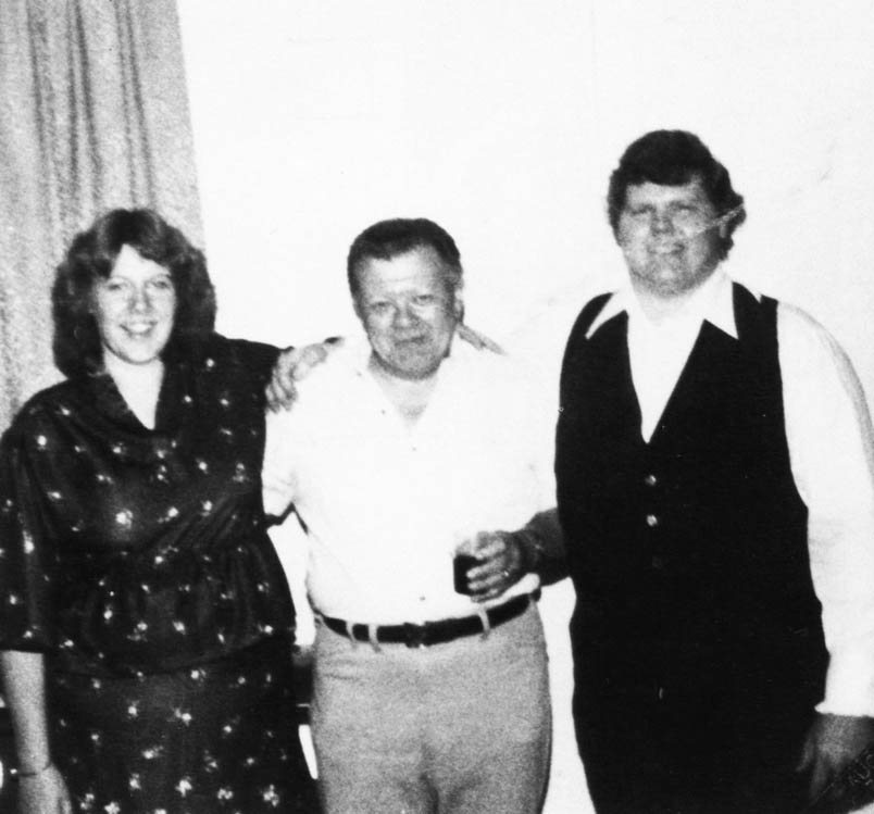 Cathy and Ken Wood with Kens father on the night of their wedding Gwen - photo 2