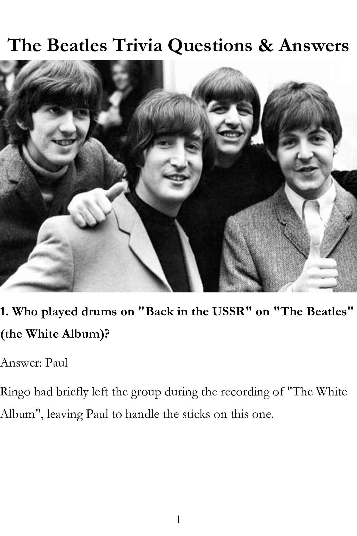 The Beatles Trivia and Facts All You Need to Know about The Legend Boy Band - photo 2