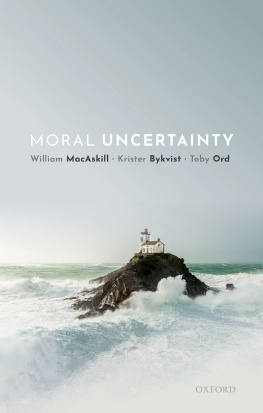 William MacAskill - Moral Uncertainty
