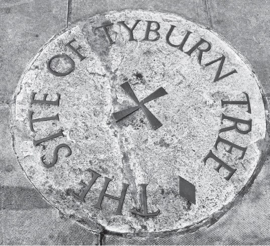 Tyburn Tree Gallows Plaque 2016 This plaque found on the traffic island at - photo 2