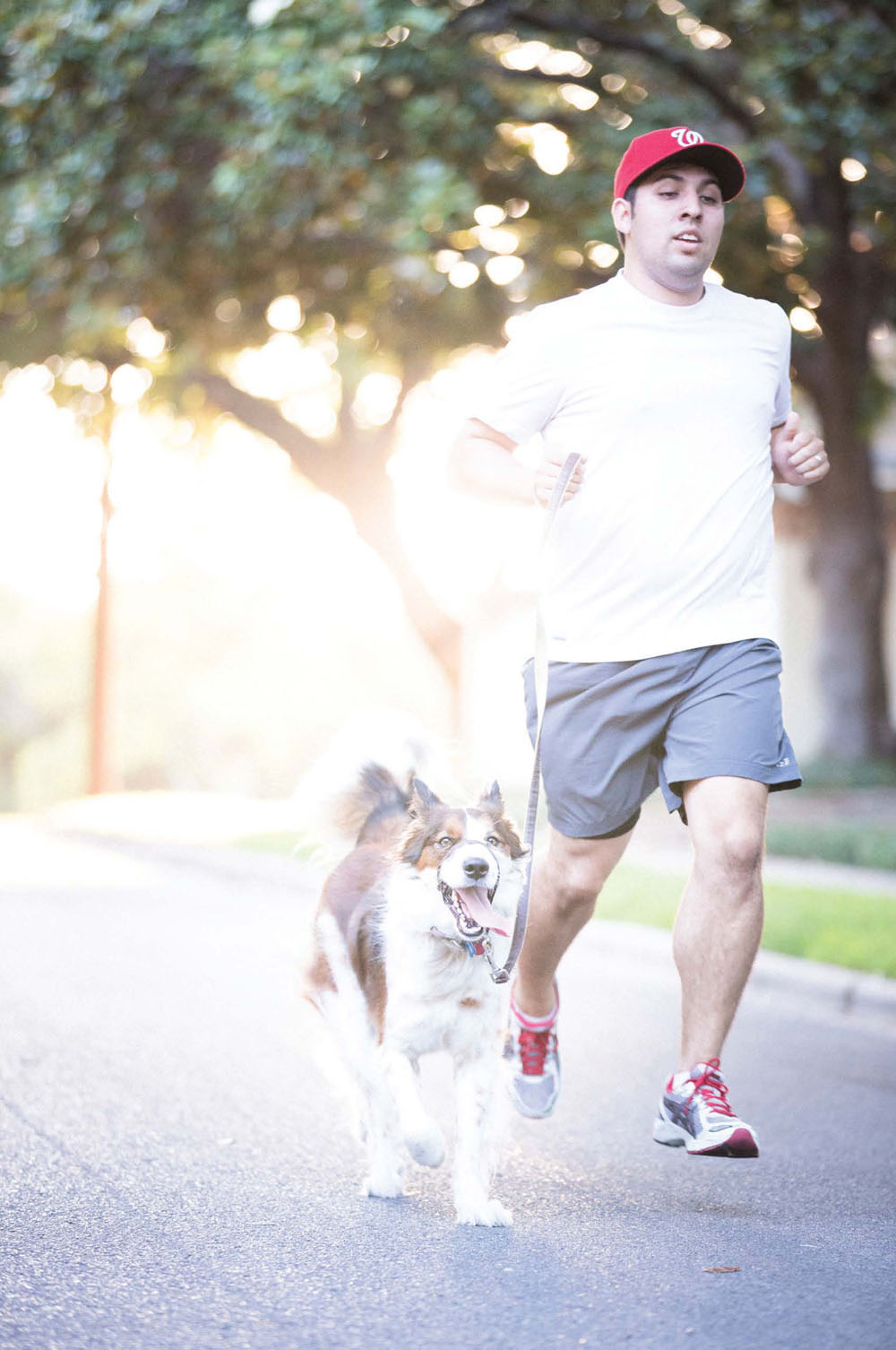 Bryan running with Seamus in Highland Park Texas Photo by Nick Wignall - photo 6