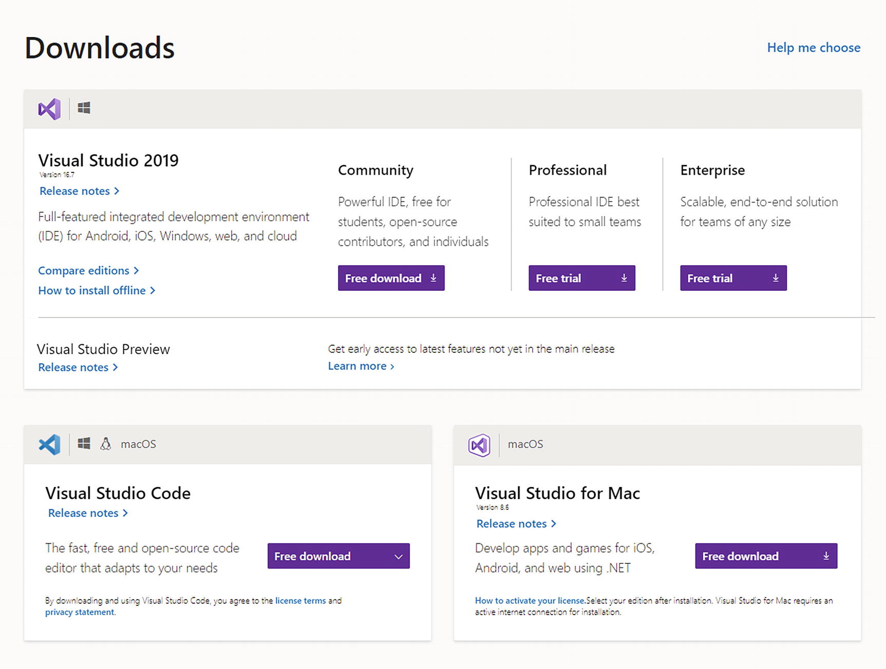 Figure 1-1 Download VS 2019 Next install the latest Visual Studio 2019 and - photo 4