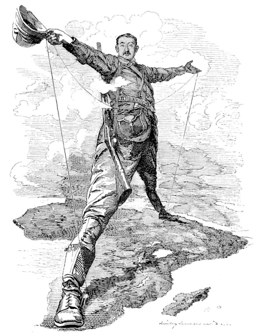 The Rhodes Colossus Striding from Cape Town to Cairo a cartoon that appeared - photo 3