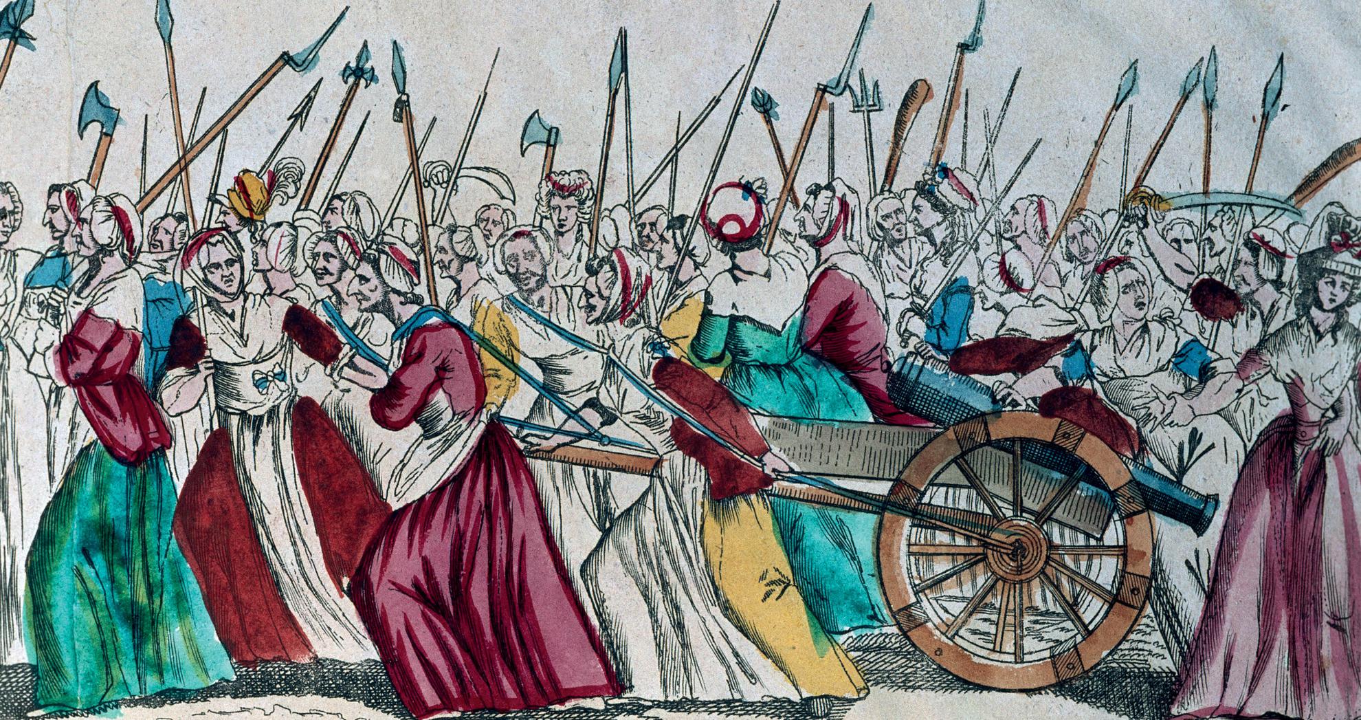 This scene of the march to Versailles on 5 October 1789 which forced the royal - photo 4