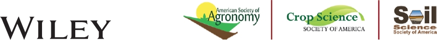 Copyright 2021 American Society of Agronomy Inc Crop Science Society of - photo 2