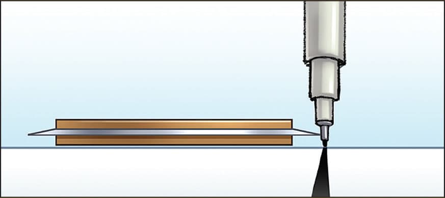 Raised beveled ruler Creating your own beveled ruler Basic Shapes Bef - photo 8