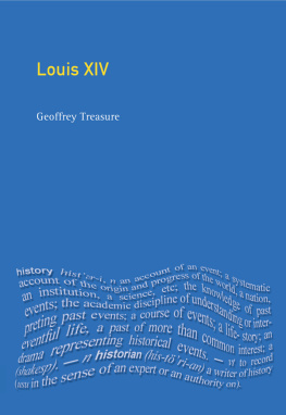 Geoffrey Treasure Louis XIV