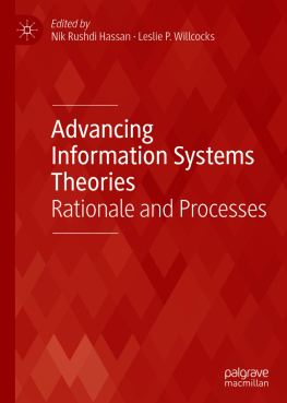 Nik Rushdi Hassan Advancing Information Systems Theories: Rationale and Processes