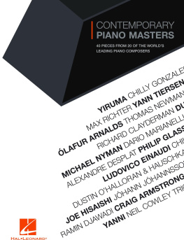 Hal Leonard Corp. - 40 Pieces from 20 of the Worlds Leading Piano Composers: Contemporary Piano Masters