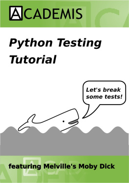 it-ebooks - Python Testing Tutorial