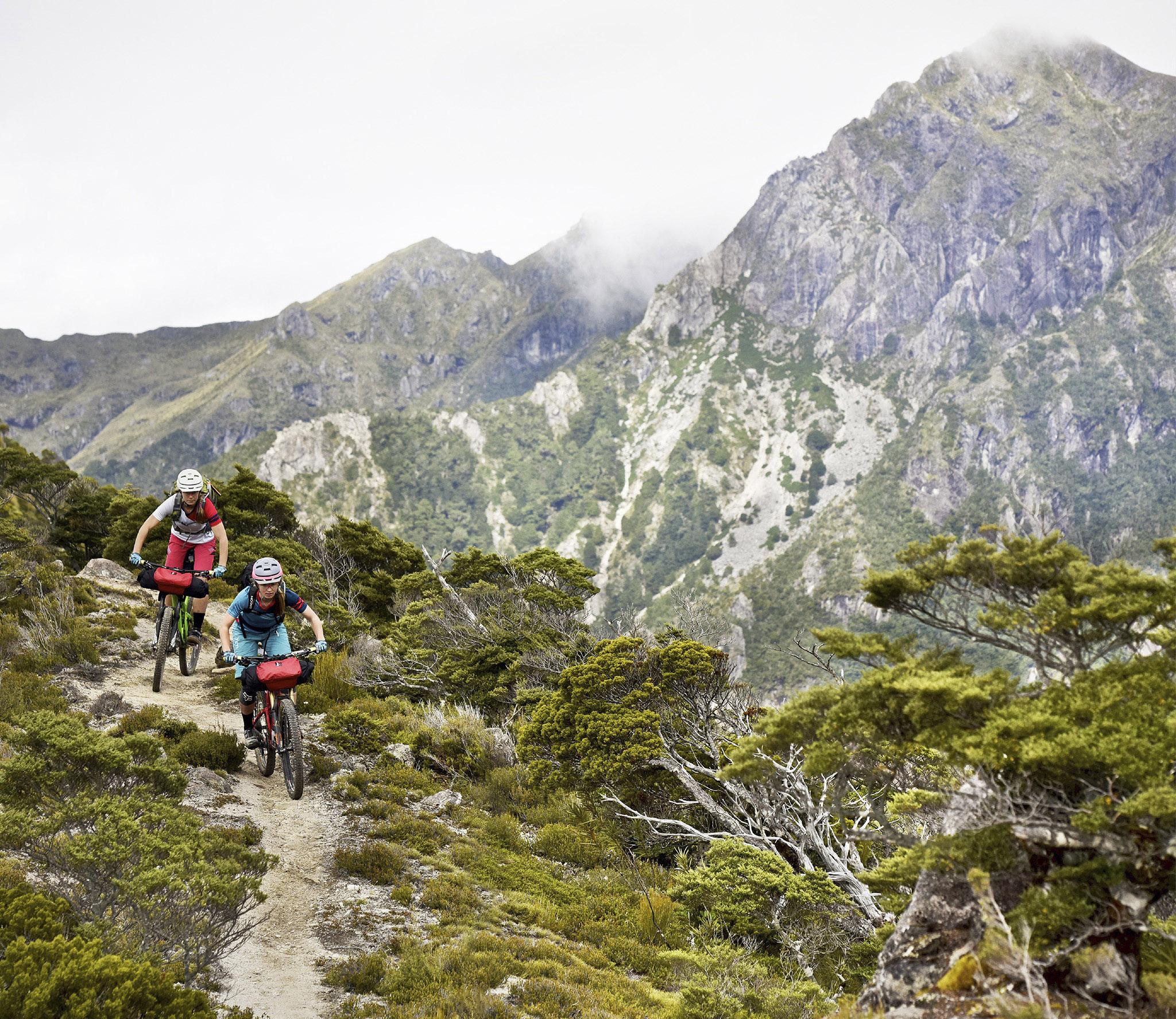 Riding along the Old Ghost Road single-track trail in New Zealand g - photo 7