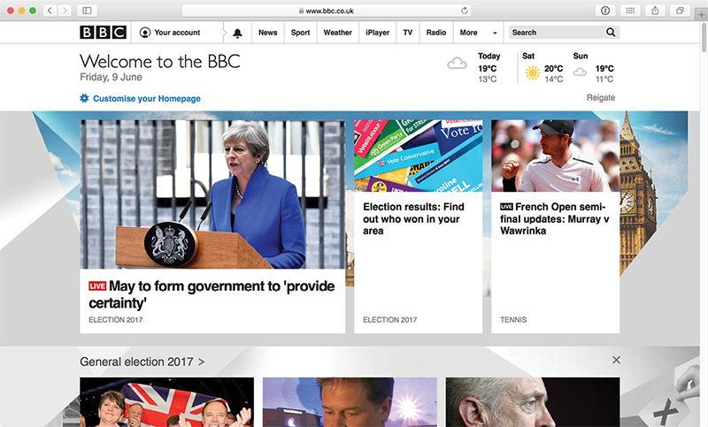 Fig 11 The BBC homepage requires a very flexible design as the news content - photo 3