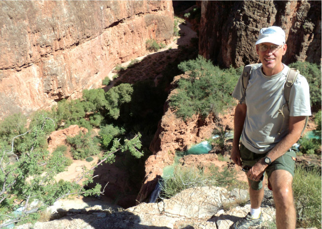 Author Steve Lage hiking near the Grand Canyon Appendix A Rise-Run Chart M - photo 1