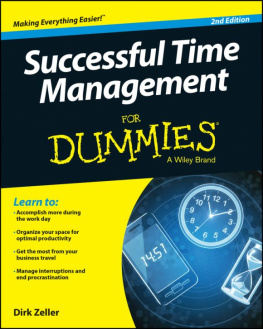 Dirk Zeller - Successful Time Management For Dummies