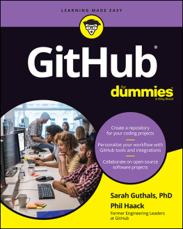 Sarah Guthals - GitHub For Dummies