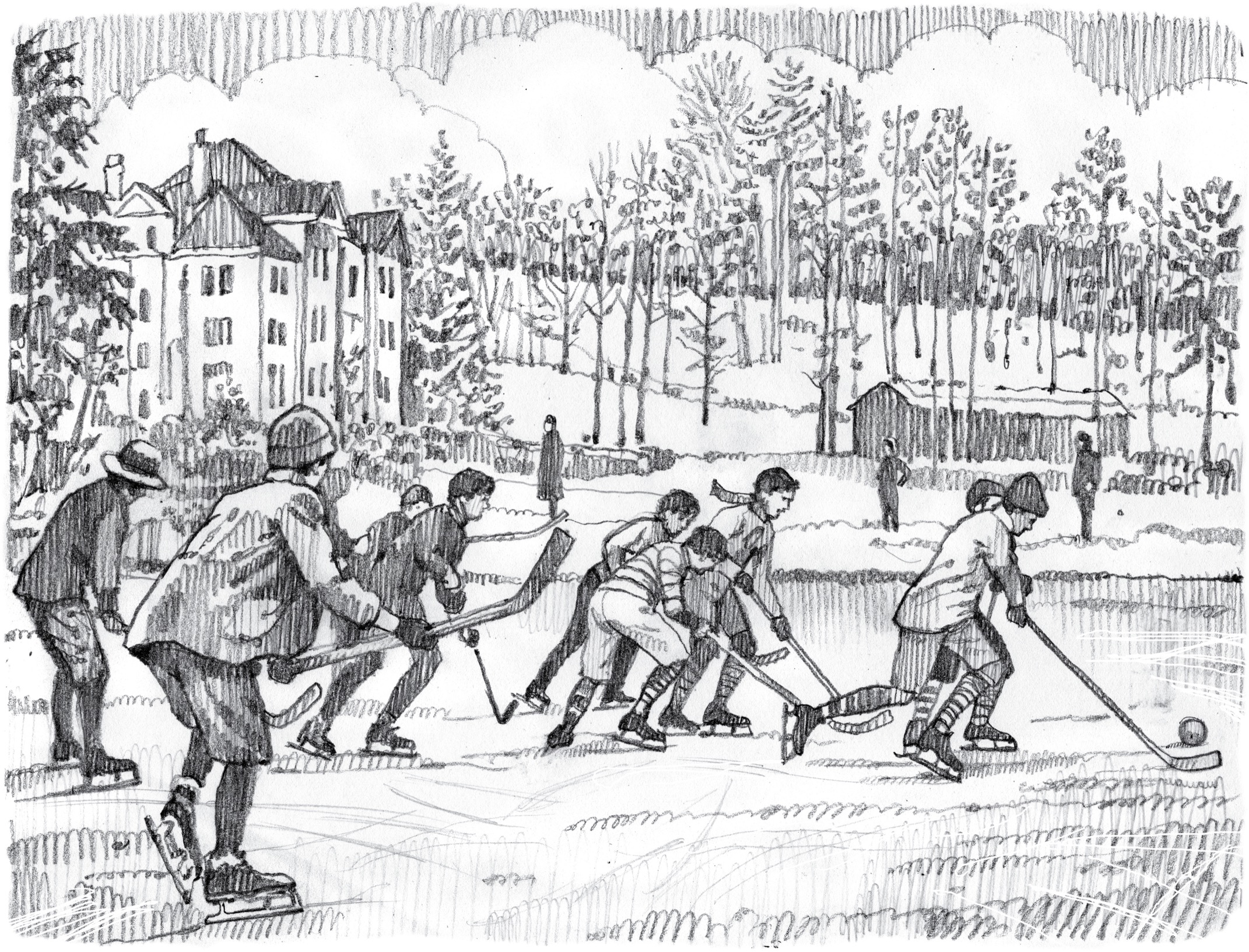 During the sports early years players didnt wear helmets padding or goalie - photo 7