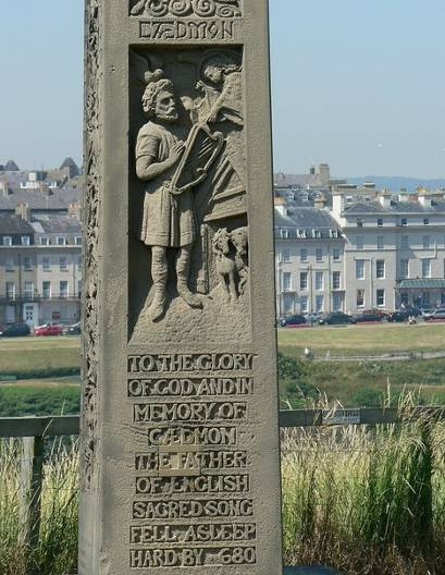 Memorial to Cdmon St Marys Churchyard Whitby The inscription reads To the - photo 21