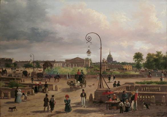 Place Louis XVI Paris now Place de la Concorde by Giuseppe Canella c 1829 - photo 19