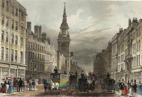 A view of Cheapside in 1837 Cheapside today the street forms the historic - photo 17