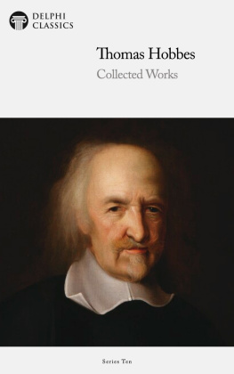 Thomas Hobbes - Collected Works of Thomas Hobbes