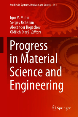 Igor V. Minin (editor) Progress in Material Science and Engineering