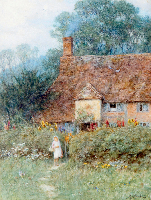 By the Cottage Gate by Helen Allingham a typically sentimental portrayal of - photo 7