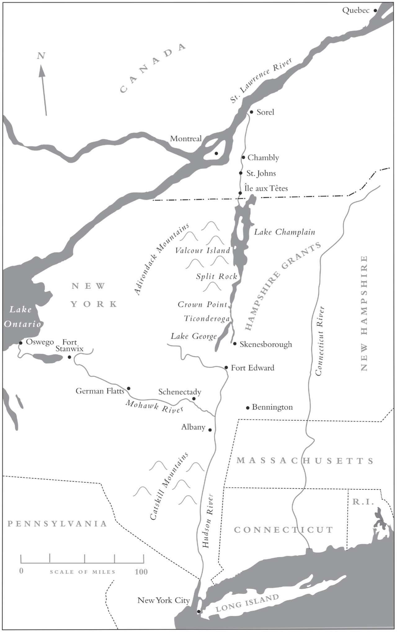 1 The Great Warpath 2 Lake Champlain north 3 Lake Champlain south - photo 5